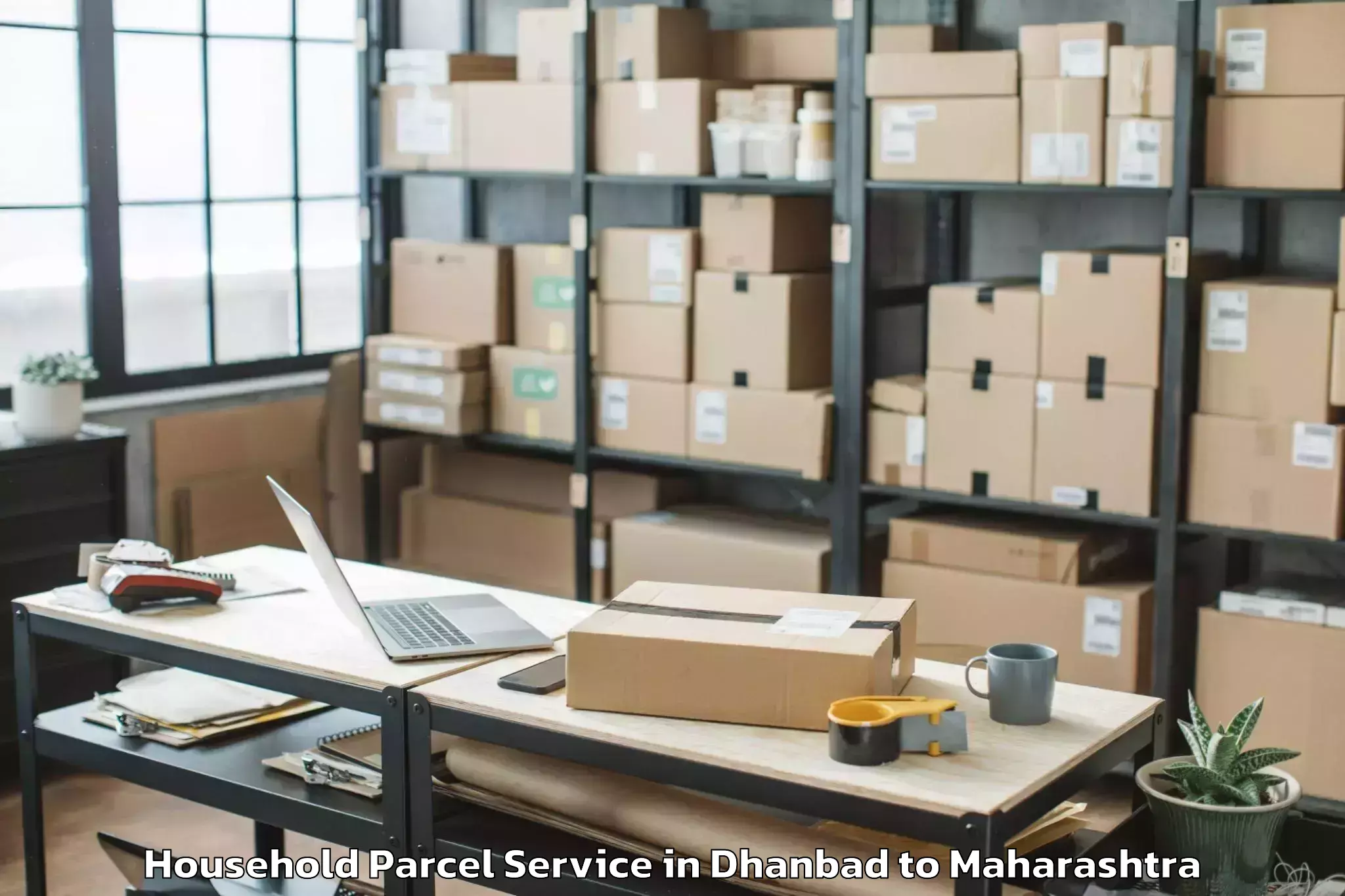 Book Dhanbad to Taloda Household Parcel Online